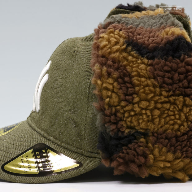 NEW YORK YANKEES X THREE LOOMS JAPAN X NEW ERA CAMO SHERPA DOG EAR NEW ERA CAP