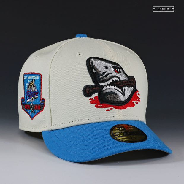 MYRTLE BEACH PELICANS 20TH ANNIVERSARY JAWS INSPIRED NEW ERA FITTED HAT