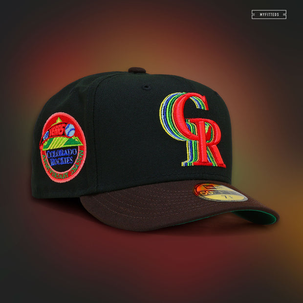COLORADO ROCKIES 10TH ANNIVERSARY "RED HOT NEON LIGHTS INSPIRED" NEW ERA FITTED HAT