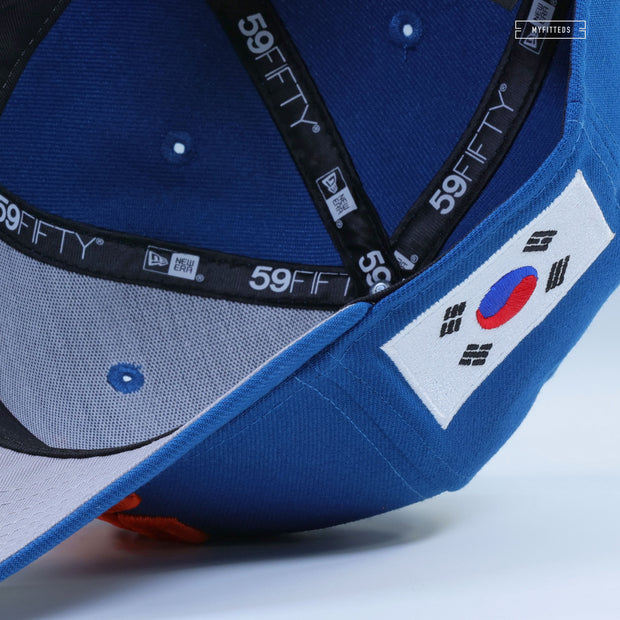 NEW YORK METS 메츠 KOREAN WORDMARK SOUTH KOREA FLAG NEW ERA FITTED CAP