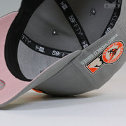 BALTIMORE ORIOLES THIRD WORLD SERIES MORNING GLORY BLUSH NEW ERA FITTED CAP