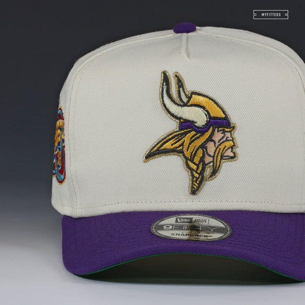 MINNESOTA VIKINGS 1998 NFL DRAFT OFF WHITE RANDY MOSS NEW ERA 9FIFTY A-FRAME SNAPBACK