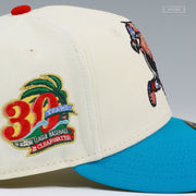 CLEARWATER THRESHERS 30TH ANNIVERSARY PHINLEY THE MASCOT JAWS NEW ERA FITTED CAP