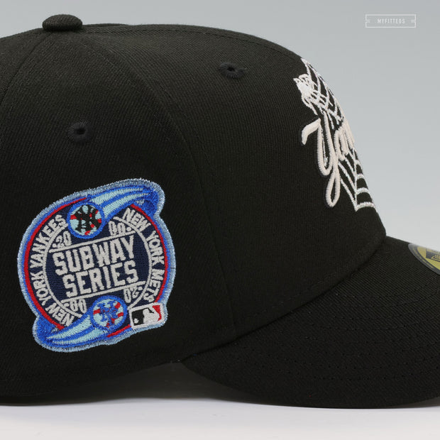NEW YORK YANKEES 2000 WORLD SERIES SUBWAY SERIES VENOM SPIDER MAN INSPIRED NEW ERA CAP