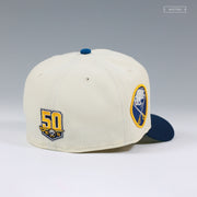 BUFFALO SABRES NHL OFF WHITE NIGHTSHADE SEASHORE SLATE NEW ERA FITTED CAP