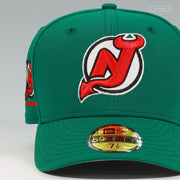 NEW JERSEY DEVILS 10TH ANNIVERSARY EMERALD GREEN NEW ERA FITTED CAP