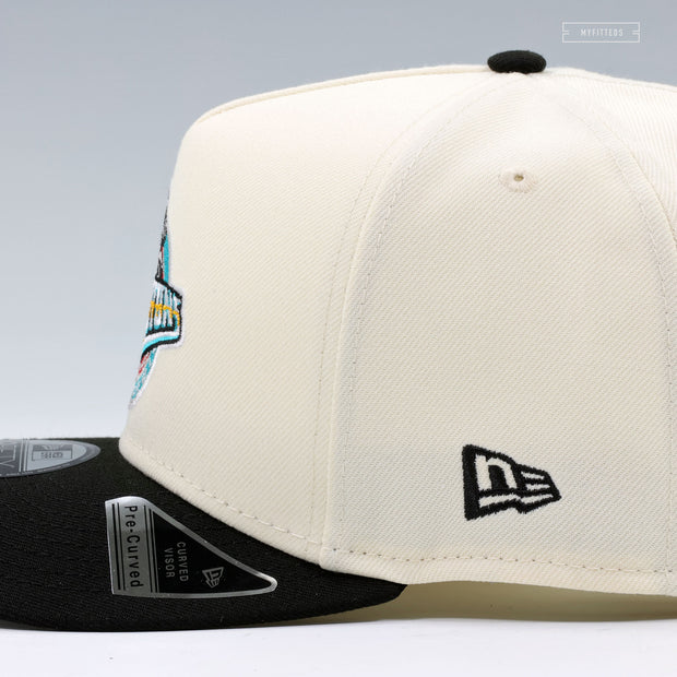 DETROIT PISTONS 1978-1995 HARDWOOD CLASSICS OFF WHITE 9FIFTY A-FRAME NEW ERA SNAPBACK