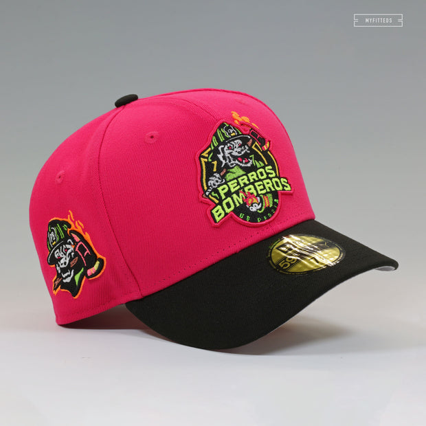 PERROS BOMBEROS DE PEORIA COPA STRAWBERRY JET BLACK NEW ERA FITTED CAP