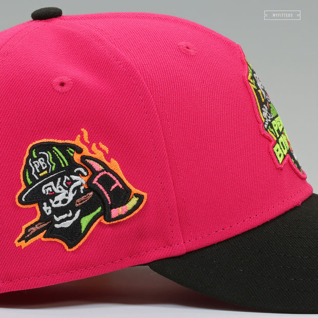 PERROS BOMBEROS DE PEORIA COPA STRAWBERRY JET BLACK NEW ERA FITTED CAP