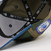 LOS ANGELES DODGERS 1984 OLYMPIC BASEBALL DODGER STADIUM WOODLAND CAMO NEW ERA FITTED CAP