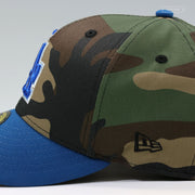 LOS ANGELES DODGERS 1984 OLYMPIC BASEBALL DODGER STADIUM WOODLAND CAMO NEW ERA FITTED CAP