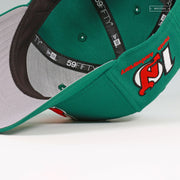 NEW JERSEY DEVILS 10TH ANNIVERSARY EMERALD GREEN NEW ERA FITTED CAP