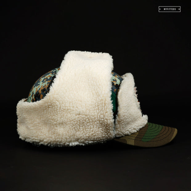EDMONTON TRAPPERS "WHAT THE CAMO" TRAPPER FITTED ELITE SERIES NEW ERA HAT