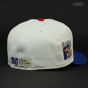 JACKIE ROBINSON #42 75TH ANNIVERSARY & CENTENNIAL OFF WHITE NEW ERA FITTED CAP