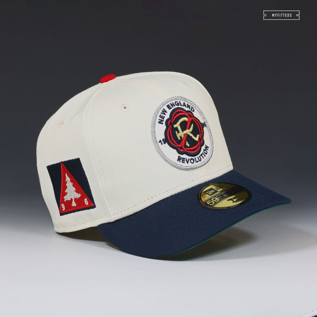 NEW ENGLAND REVOLUTION 1996 RETRO OFF WHITE NEW ERA FITTED CAP