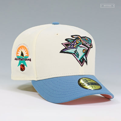 SAN JOSE SHARKS 1997 NHL ALL-STAR GAME LOS TIBURONES TRIBAL SHARK NEW ERA FITTED CAP