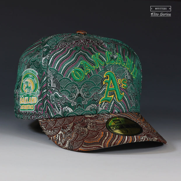 OAKLAND ATHLETICS A CENTURY OF A'S BASEBALL THE SILK ROAD ELITE SERIES NEW ERA FITTED CAP