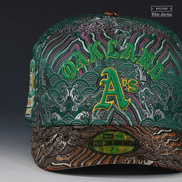 OAKLAND ATHLETICS A CENTURY OF A'S BASEBALL THE SILK ROAD ELITE SERIES NEW ERA FITTED CAP