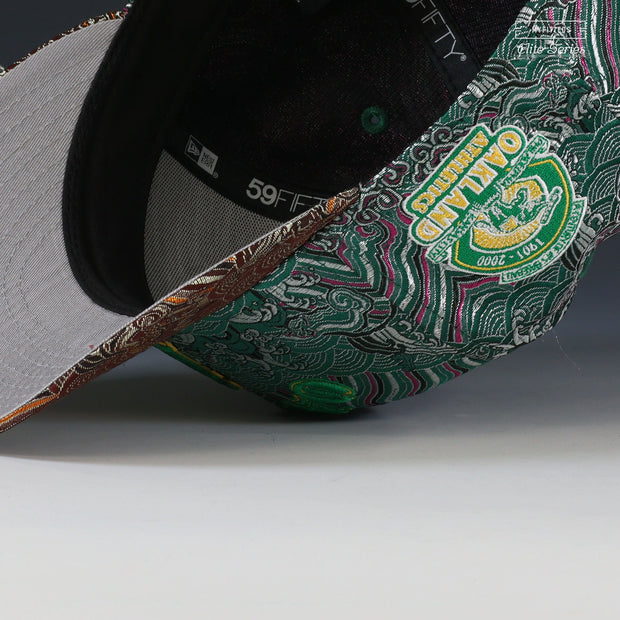 OAKLAND ATHLETICS A CENTURY OF A'S BASEBALL THE SILK ROAD ELITE SERIES NEW ERA FITTED CAP