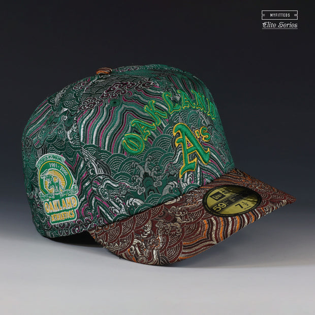 OAKLAND ATHLETICS A CENTURY OF A'S BASEBALL THE SILK ROAD ELITE SERIES NEW ERA FITTED CAP