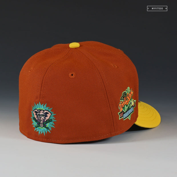 OAKLAND ATHLETICS 1989 WORLD SERIES ELEMENTAL ELEPHANT ARTEMIS FOWL NEW ERA FITTED CAP