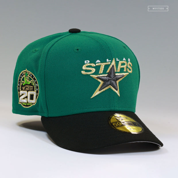 DALLAS STARS 20TH ANNIVERSARY PRIMARY EMERALD GREEN NEW ERA FITTED CAP