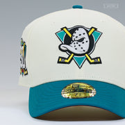 ANAHEIM MIGHTY DUCKS 30TH ANNIVERSARY D2 HOME JERSEY INSPIRED NEW ERA FITTED CAP