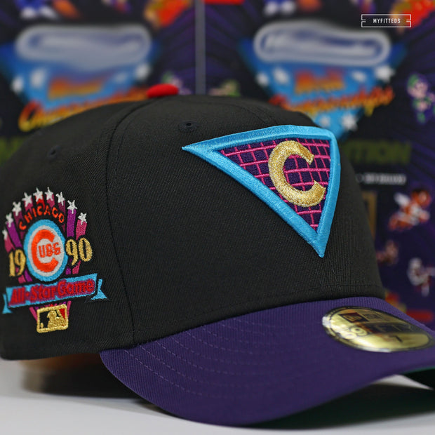 CHICAGO CUBS 1990 ALL-STAR GAME NINTENDO WORLD CHAMPIONSHIPS INSPIRED NEW ERA HAT