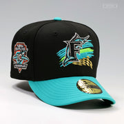 FLORIDA MARLINS 10TH ANNIVERSARY RACING STRIPES AIR MAX 95 INSPIRED NEW ERA FITTED CAP