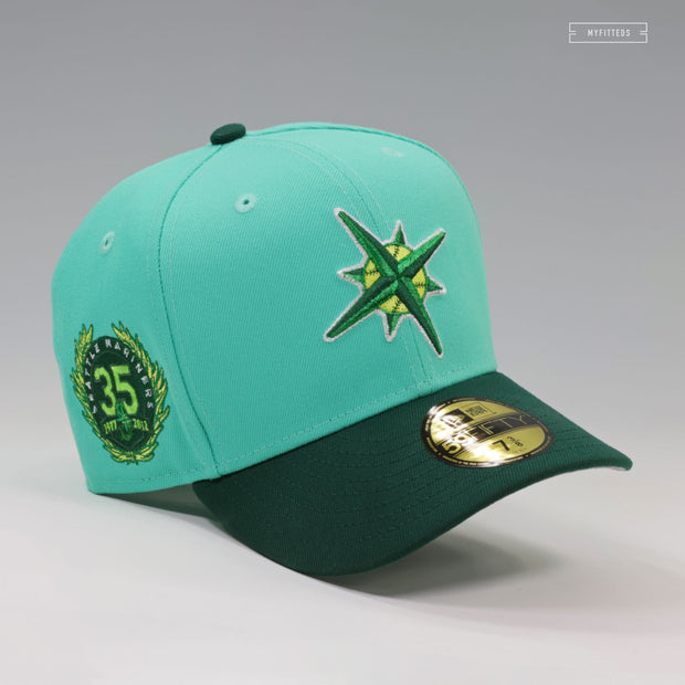 SEATTLE MARINERS 35TH ANNIVERSARY 2026 FIFA™ WORLD CUP™ POSTER INSPIRED NEW ERA FITTED CAP