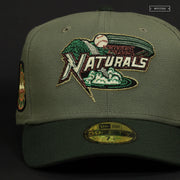 NORTHWEST ARKANSAS NATURALS RAISED ROYAL MONEY GREENS NEW ERA FITTED CAP