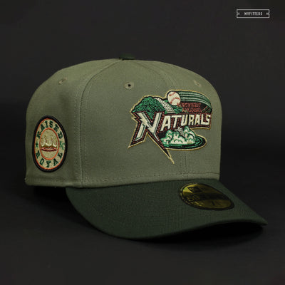 NORTHWEST ARKANSAS NATURALS RAISED ROYAL MONEY GREENS NEW ERA FITTED CAP