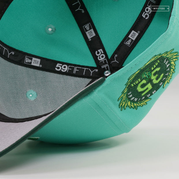 SEATTLE MARINERS 35TH ANNIVERSARY 2026 FIFA™ WORLD CUP™ POSTER INSPIRED NEW ERA FITTED CAP