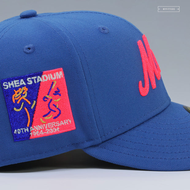 NEW YORK METS SHEA STADIUM 40TH ANNIVERSARY ULTRAMARINE AM 180 INSPIRED NEW ERA CAP