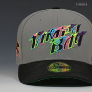 TAMPA BAY RAYS CITY CONNECT BLACK LIGHT INSPIRED NEW ERA FITTED CAP