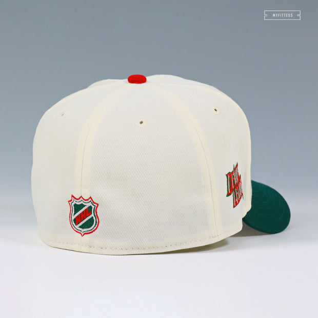 NEW JERSEY DEVILS THE DEVILS LEGION OFF WHITE FIELD GREEN NEW ERA FITTED CAP