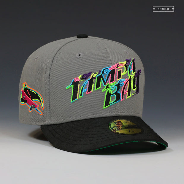 TAMPA BAY RAYS CITY CONNECT BLACK LIGHT INSPIRED NEW ERA FITTED CAP