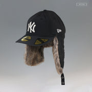 NEW YORK YANKEES RETRO CROWN DABU DOG EAR FAUX FUR NEW ERA WINTER FITTED CAP