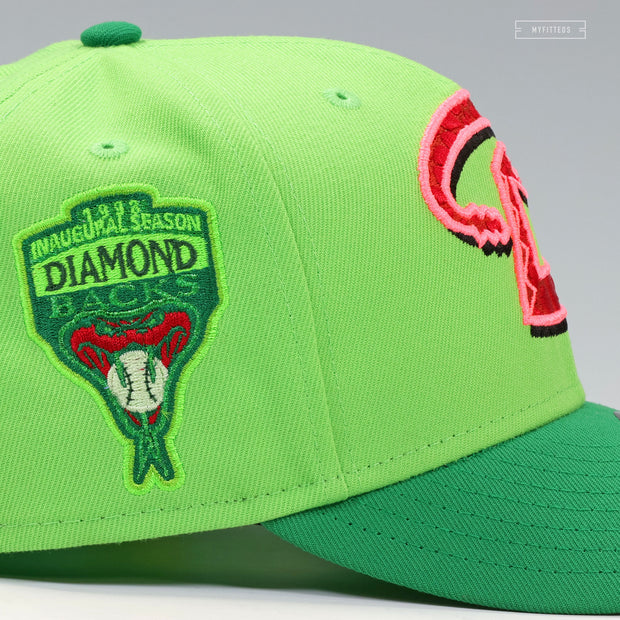 ARIZONA DIAMONDBACKS 1998 INAUGURAL SEASON KOBE VI PROTRO GRINCH INSPIRED NEW ERA CAP