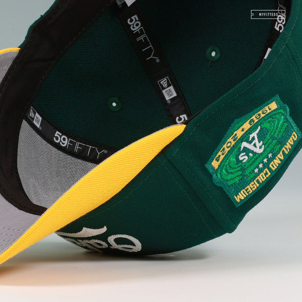 OAKLAND ATHLETICS OAKLAND COLISEUM 1968-2024 HOME COLORWAY NEW ERA FITTED CAP