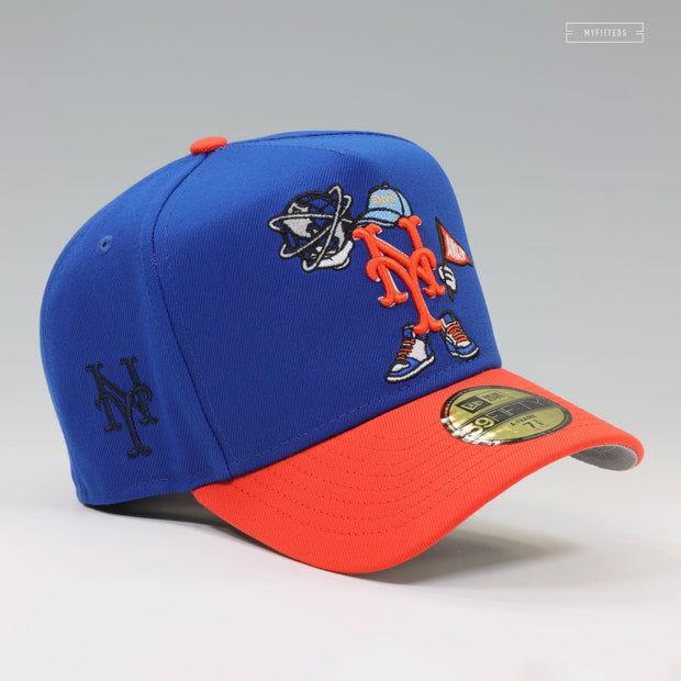 NEW YORK METS AMAZIN' ANIMATED QUEENS, NY NEW ERA A-FRAME 59FIFTY FITTED CAP