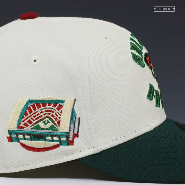 ARIZONA DIAMONDBACKS CHASE FIELD SIDE PATCH OFF WHITE NEW ERA FITTED CAP