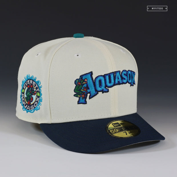 EVERETT AQUASOX JERSEY WORDMARK OFF WHITE NEW ERA FITTED CAP