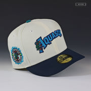 EVERETT AQUASOX JERSEY WORDMARK OFF WHITE NEW ERA FITTED CAP