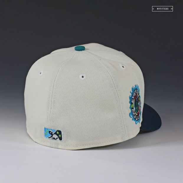 EVERETT AQUASOX JERSEY WORDMARK OFF WHITE NEW ERA FITTED CAP