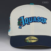 EVERETT AQUASOX JERSEY WORDMARK OFF WHITE NEW ERA FITTED CAP