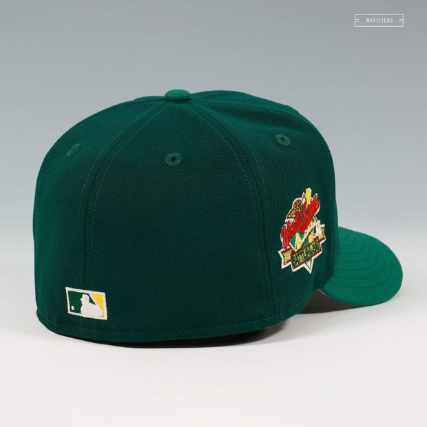 OAKLAND ATHLETICS 1989 WORLD SERIES BATTLE OF THE BAY STOMPER NEW ERA FITTED CAP