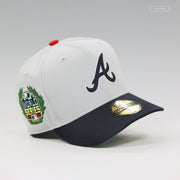 ATLANTA BRAVES 2021 WORLD SERIES LAUREL CHAIN STITCHED NEW ERA FITTED CAP