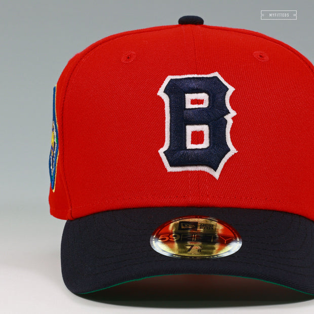 BOSTON BRAVES 1914 WORLD SERIES GLOW IN THE DARK SCARLET NEW ERA FITTED CAP