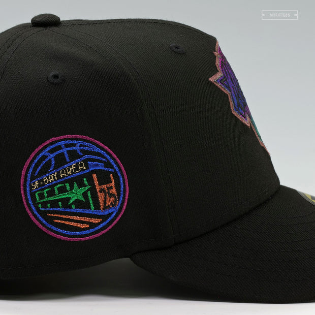 NEW YORK KNICKS 2025 NBA ALL-STAR GAME ETCH ART ZELDA MAJORA'S MASK INSPIRED NEW ERA CAP
